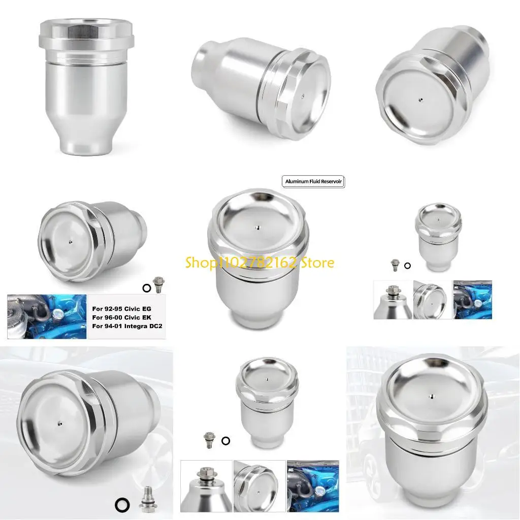 

547B Car Accessory Metal Brake ClutchMasters Cylinders Fluid Reservoir Tanks Oil Cup for Civic DC2 94-01
