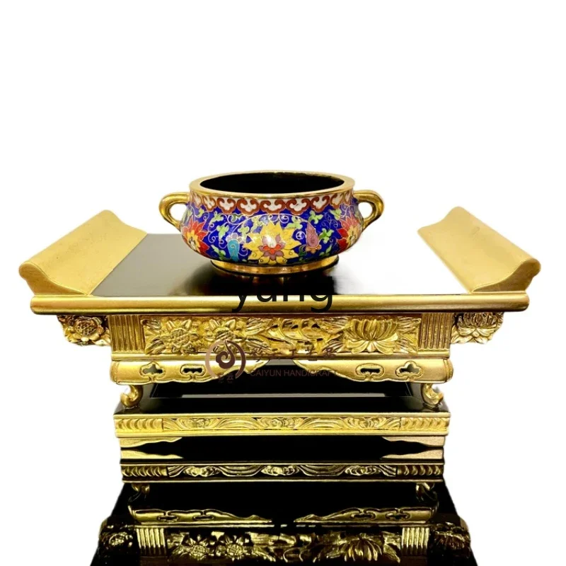 

CXZ solid wood Chinese wood carving handicraft cabinet table for table ornaments incense case