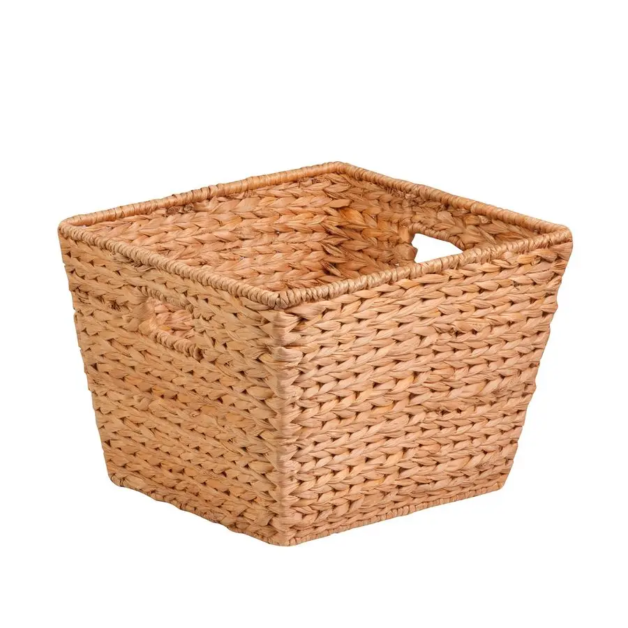 

Water Hyacinth Storage Baskets Durable Wicker Basket with Handle for Organizing Home Essentials, Ideal for Pantry Organizers and