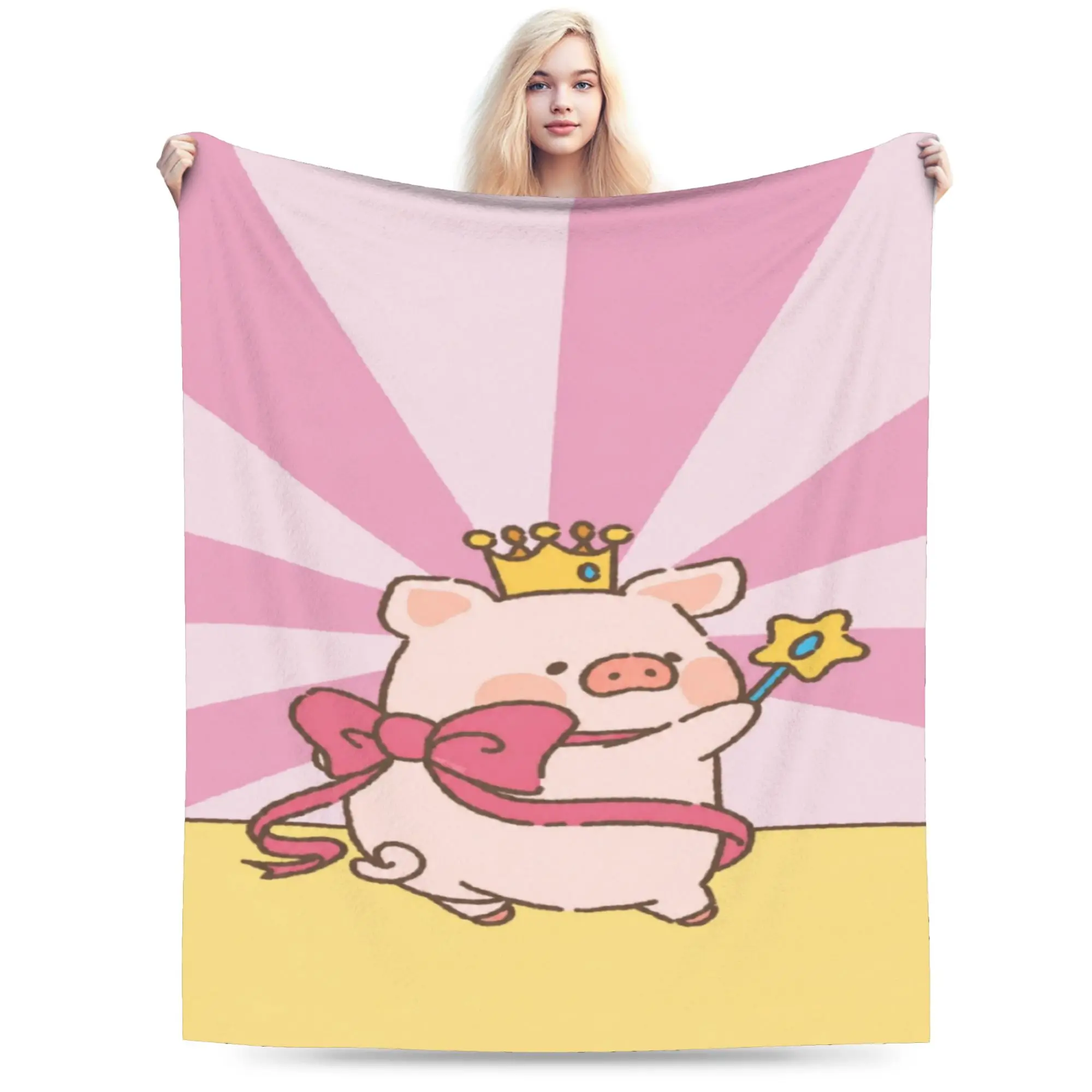 LuLu pigs  Blanket Super Soft Cozy  Throw Blankets for Sofa 50x60 Inch Multiple Sizes Rug Piece