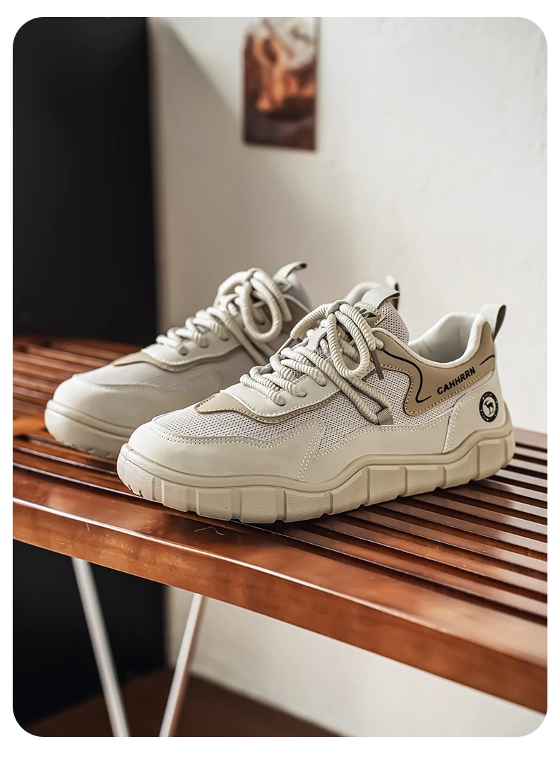 Herrenschuhe mit breiter Zehenbox, leichte Outdoor-Laufschuhe, rutschfeste, weiche, modische Herrenschuhe – Detail 3