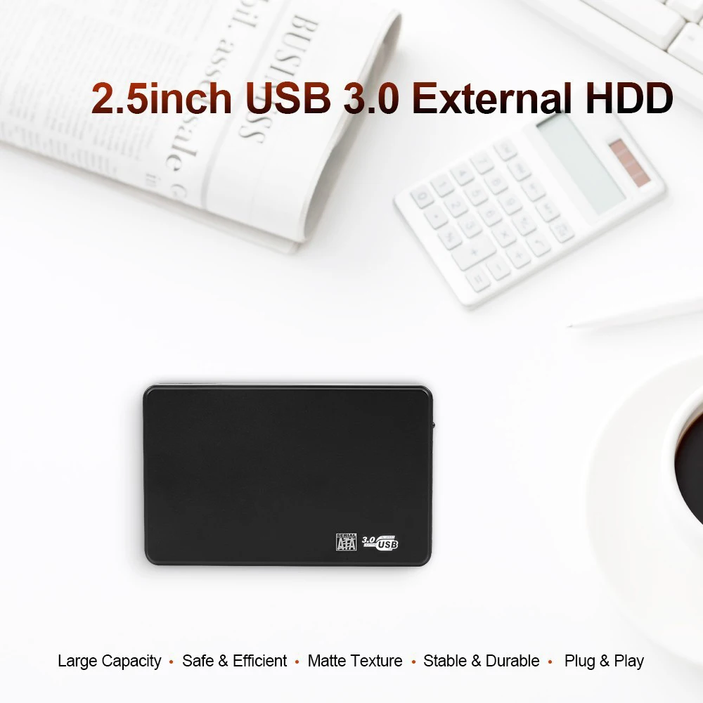 Caja HDD SSD de 2,5 pulgadas, caja de disco duro USB 3,0 a SATA, caja de disco SD de 5Gbps, carcasa de disco duro externo HDD para Notebook, PC de escritorio 3