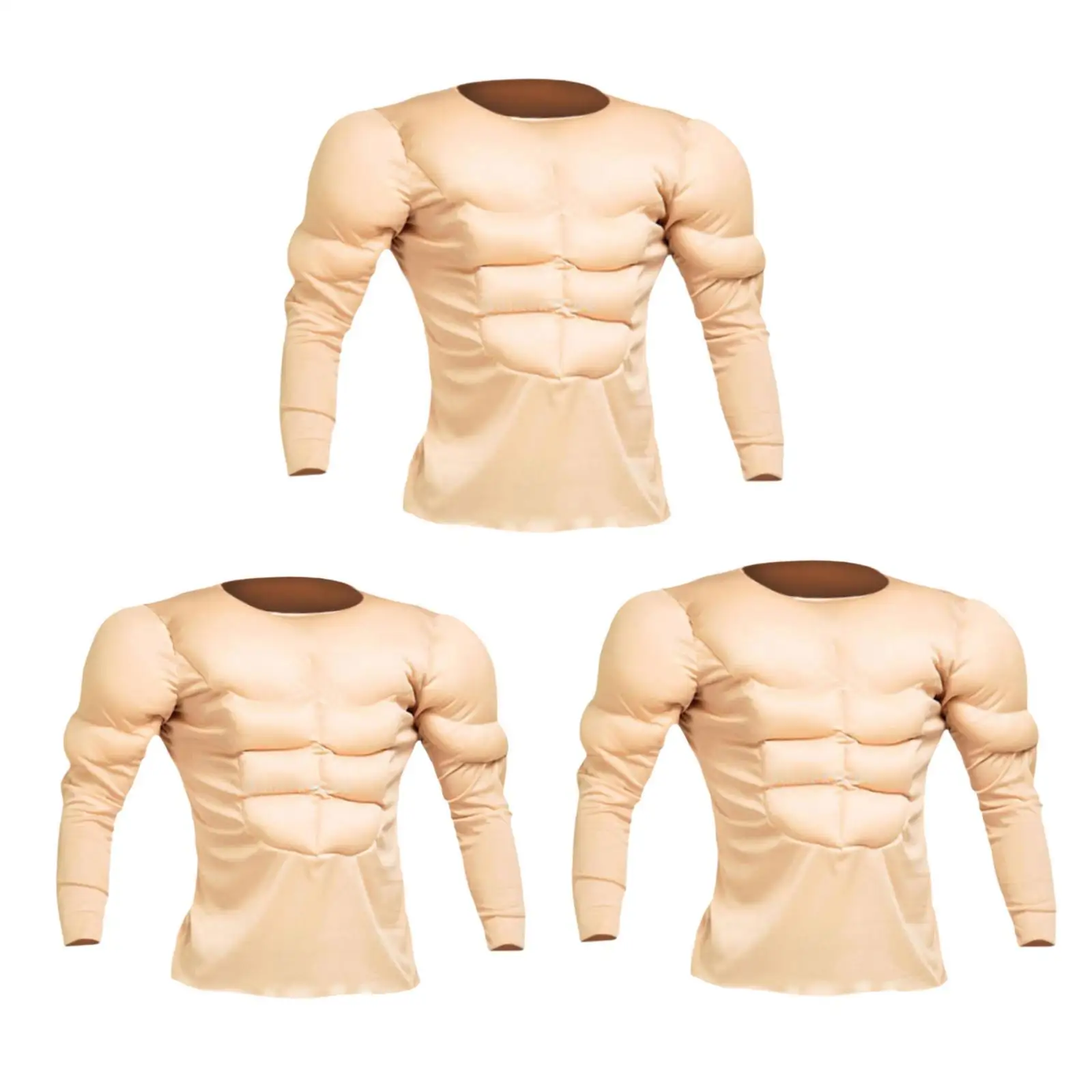 Muscle Shirt Costume Casual T Shirt Bodybuilder Cloth for Cosplay Stage Performance Show Role Playing Birthday Gift Dressing up