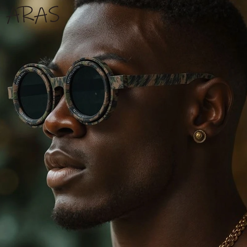 Polarized Steampunk ND9 Adjustable Dimming Sunglasses Men 2026 Round Punk Sun Glasses For Male Trendy Outdoor Fishing Eyewear 3