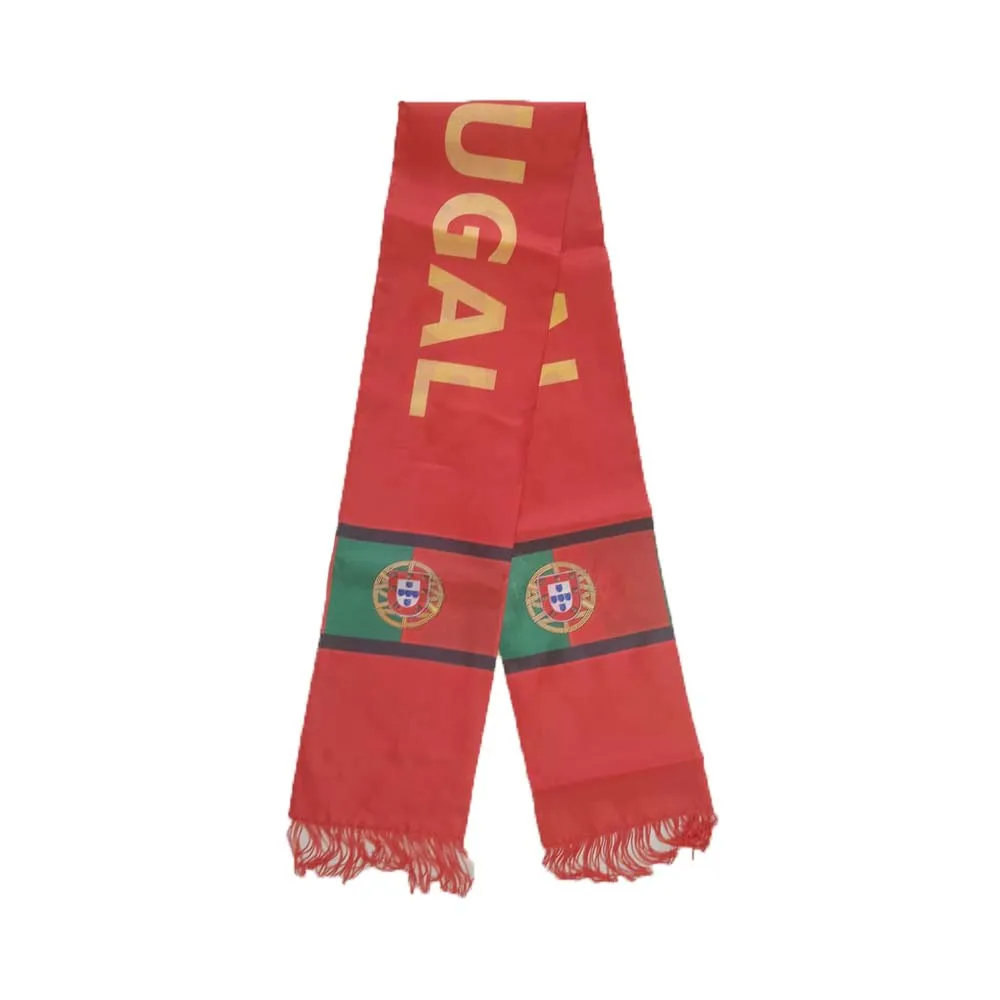 Fast Delivery 100% Polyester National Flag Portugal Scarf