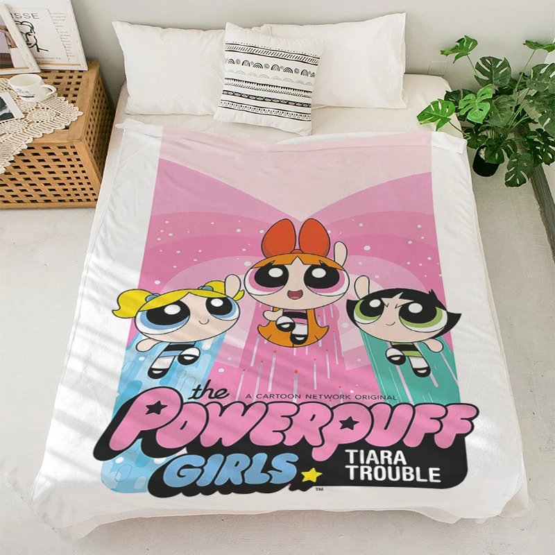 

Winter Blanket S-The Powerpuff Girlss Sofa Blanket Microfiber Blanket Fluffy Soft Blankets Anime Blanket Custom Nap Blanket