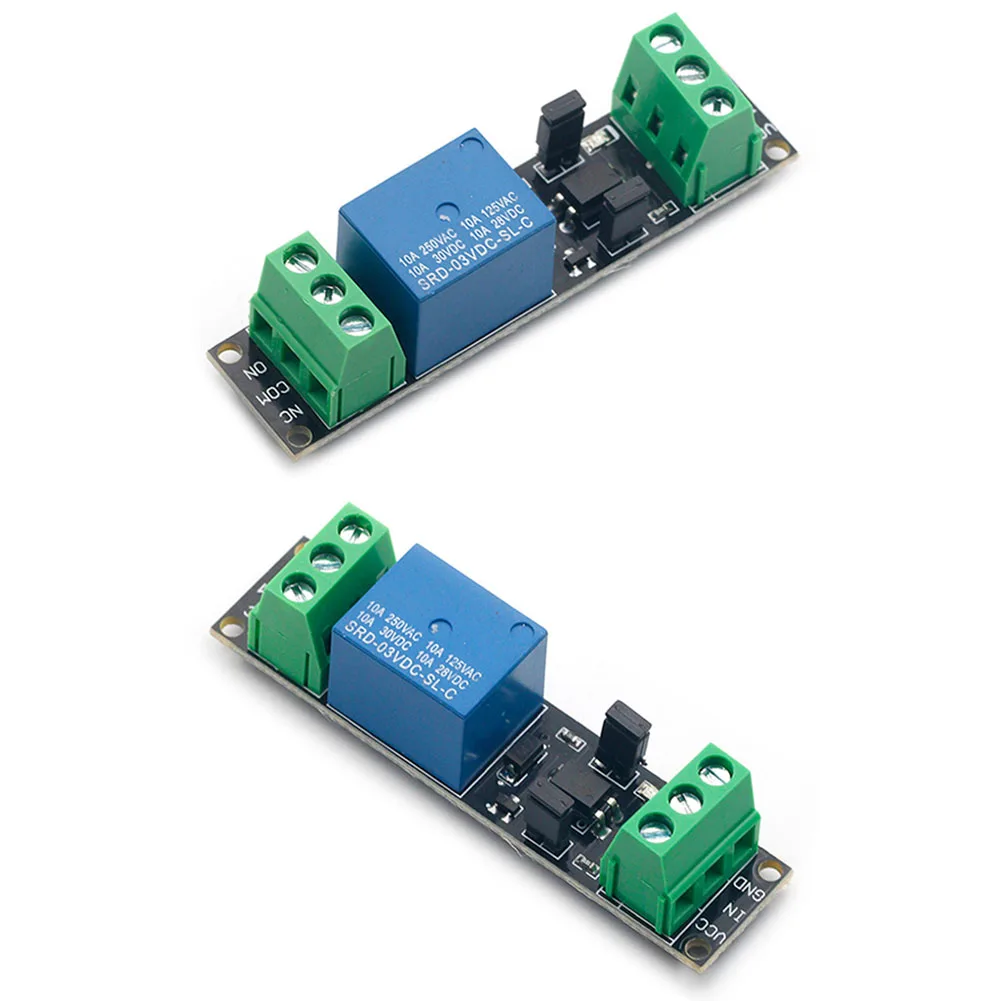 3V Relay Module Set 5 pcs with Isolation Driver Support and Load Ratings AC 250V10A DC 30V10A for Microcontroller Use