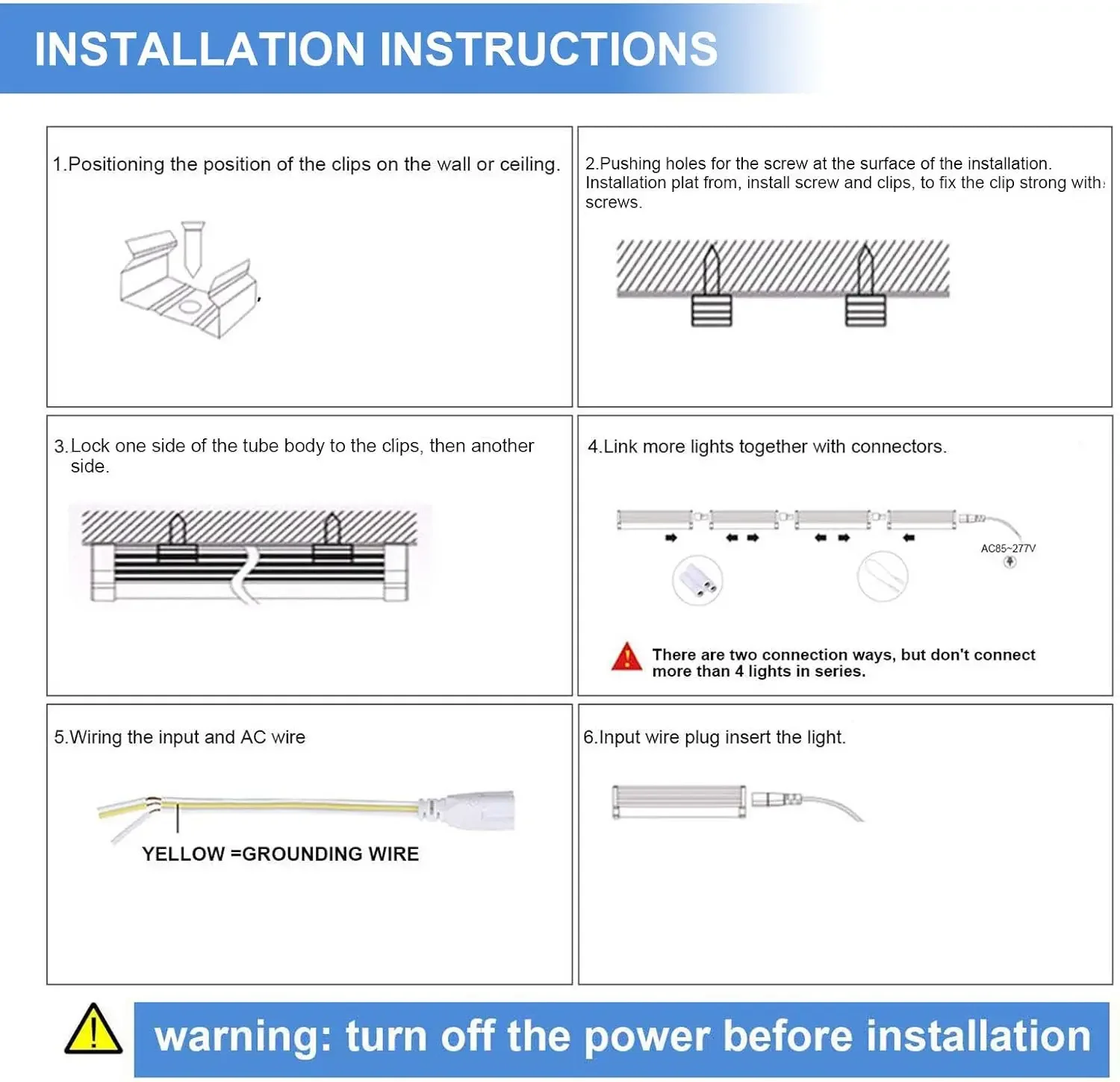 LED ショップ照明器具 - 90W T8 統合 LED チューブ ライト - 6500K 12000LM V 字型高出力