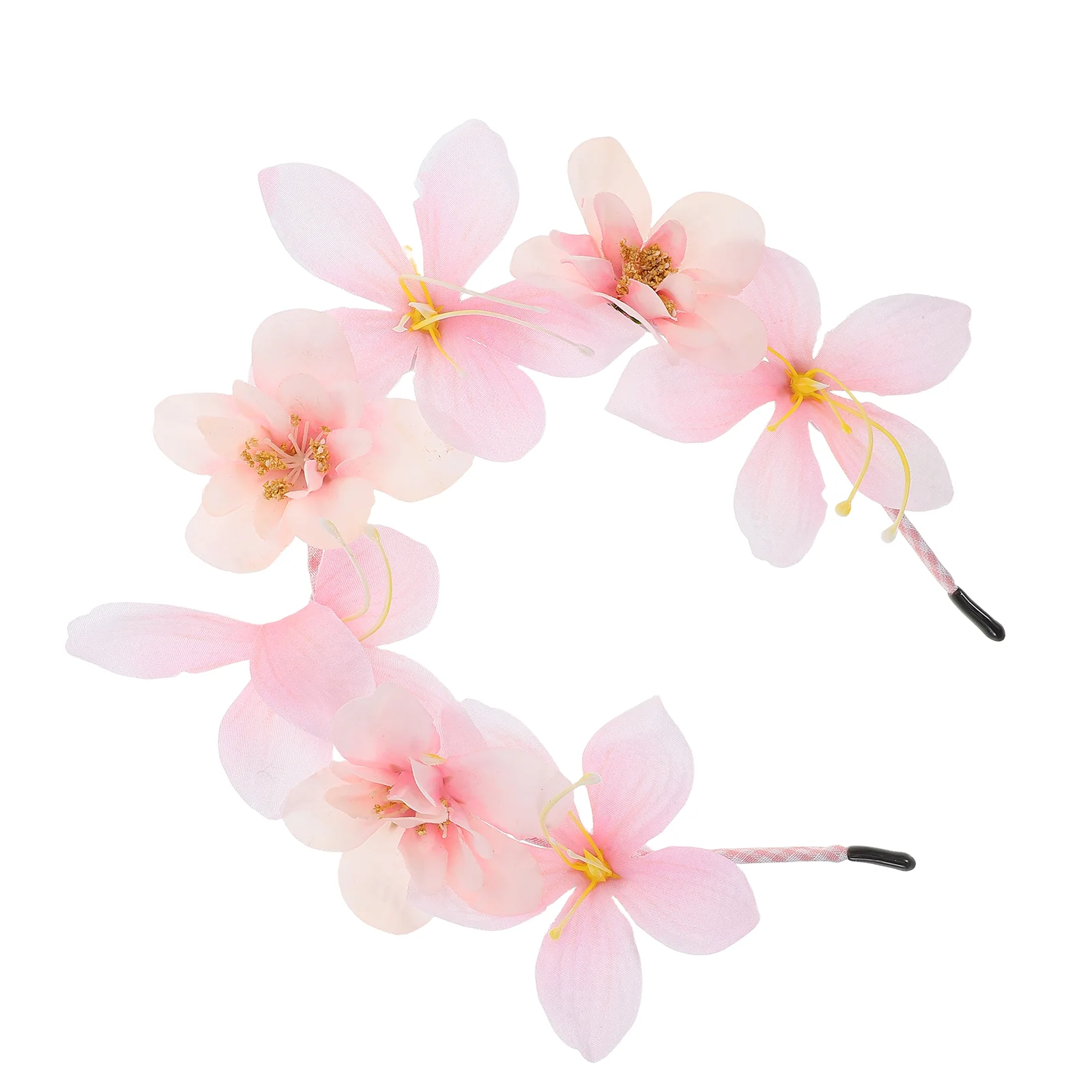 

Повязка на голову с цветочным узором для девочек, повязка на голову с цветочным принтом для девочек, искусственные цветы, легкая удобная корона ручной работы на свадьбу