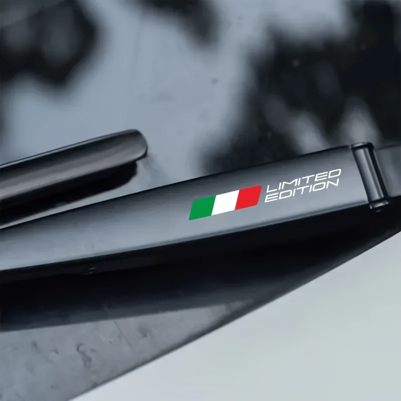 

Waterproof Styling Decal for Car Truck SUV Outer Decoration Limited Edition Flag Pattern Windshield Wiper Vinyl Sticker Set