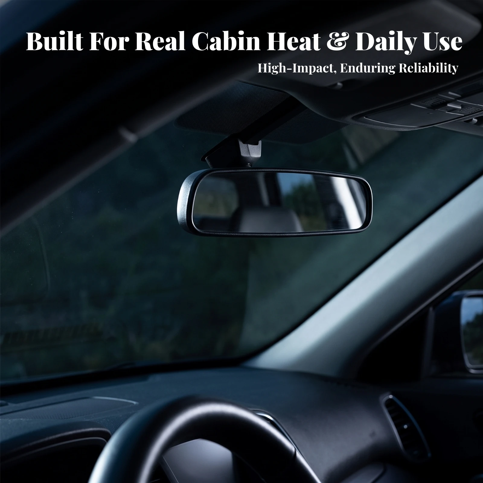 Interior Rearview Mirror with Bracket Universal Car Rearview Mirror Wide Angle Convex for Drivers, Repair Shops