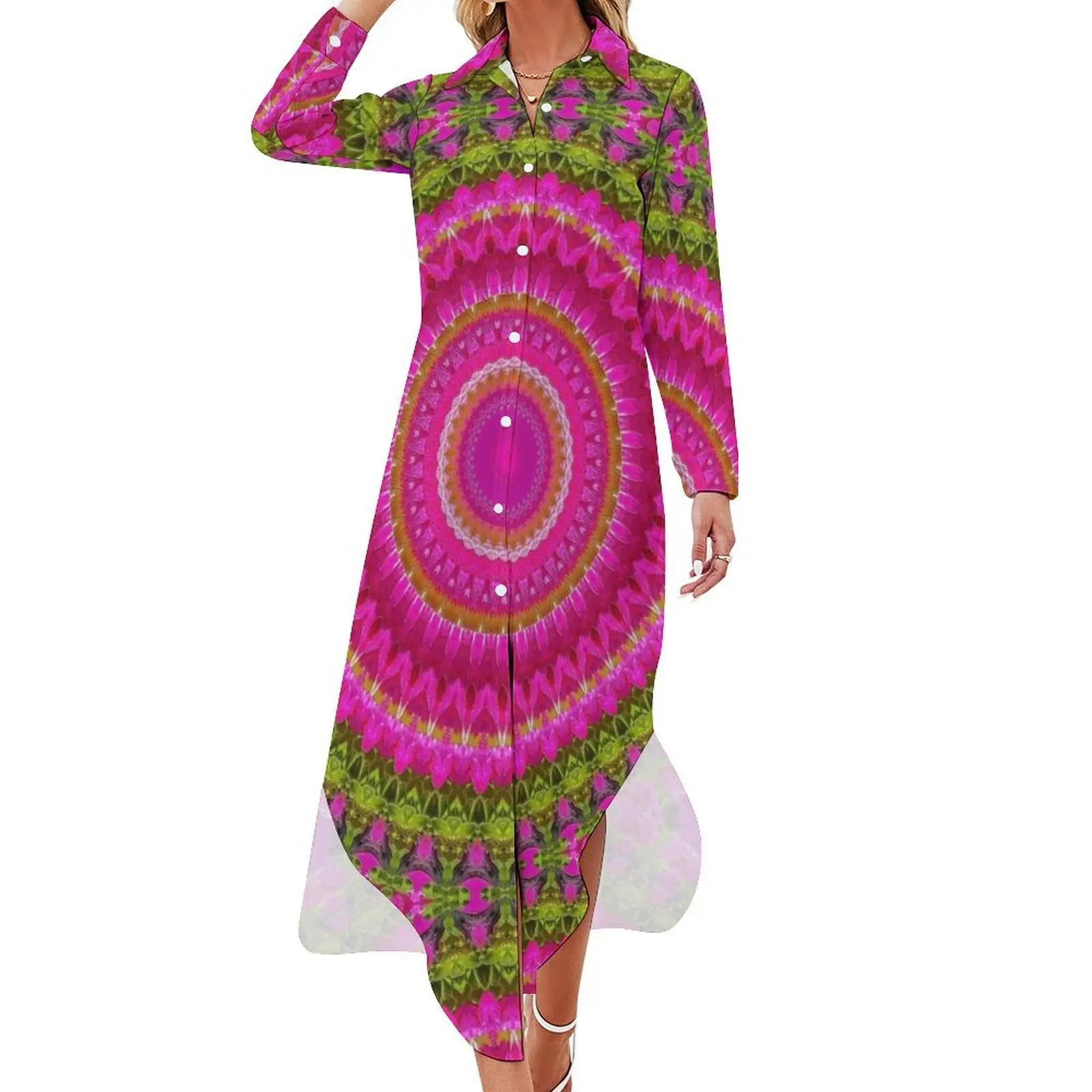 

Kaleidoscope No. 5 Long Sleeved Shirt Dress clothing women summer 2024 women party dresses