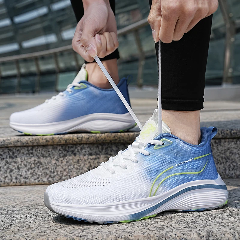 Fashion Running Shoes Men Sneakers Tenis Luxury Shoes Couple's Super Light Breathable Shoes Sports Blade Cushioning Jogging