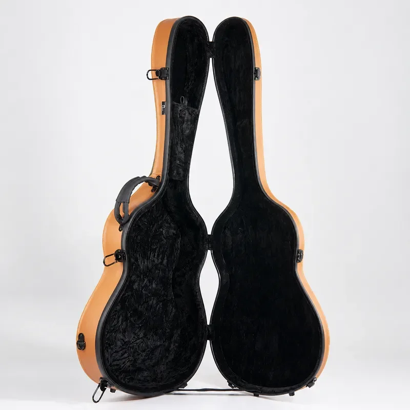 Wholesale Classical FRP Guitar Case Hard Shell Shockproof Personalized Folk Acoustic Guitar Box Musical Instrument Storage