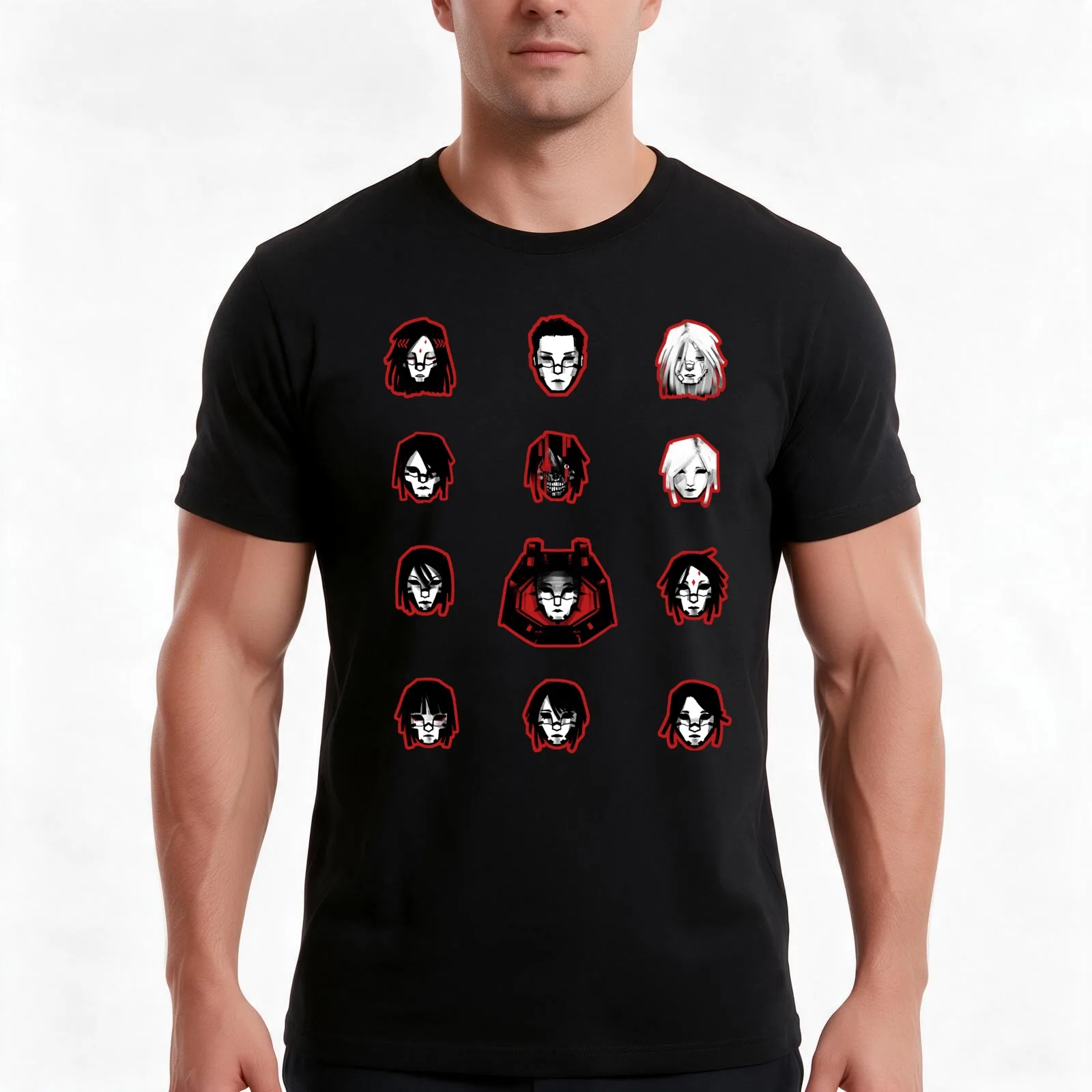 Signalis Character Portraits Men T Shirt cotton t shirt pack