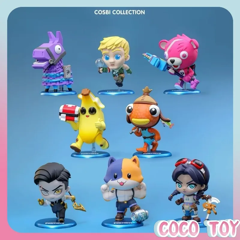 [Authentic] Hot Toys Fortnite COSBI Exclusive Mystery Box Mini Action Figure Collectible Desk Decor Cute Edition Gift Set Toy view 2