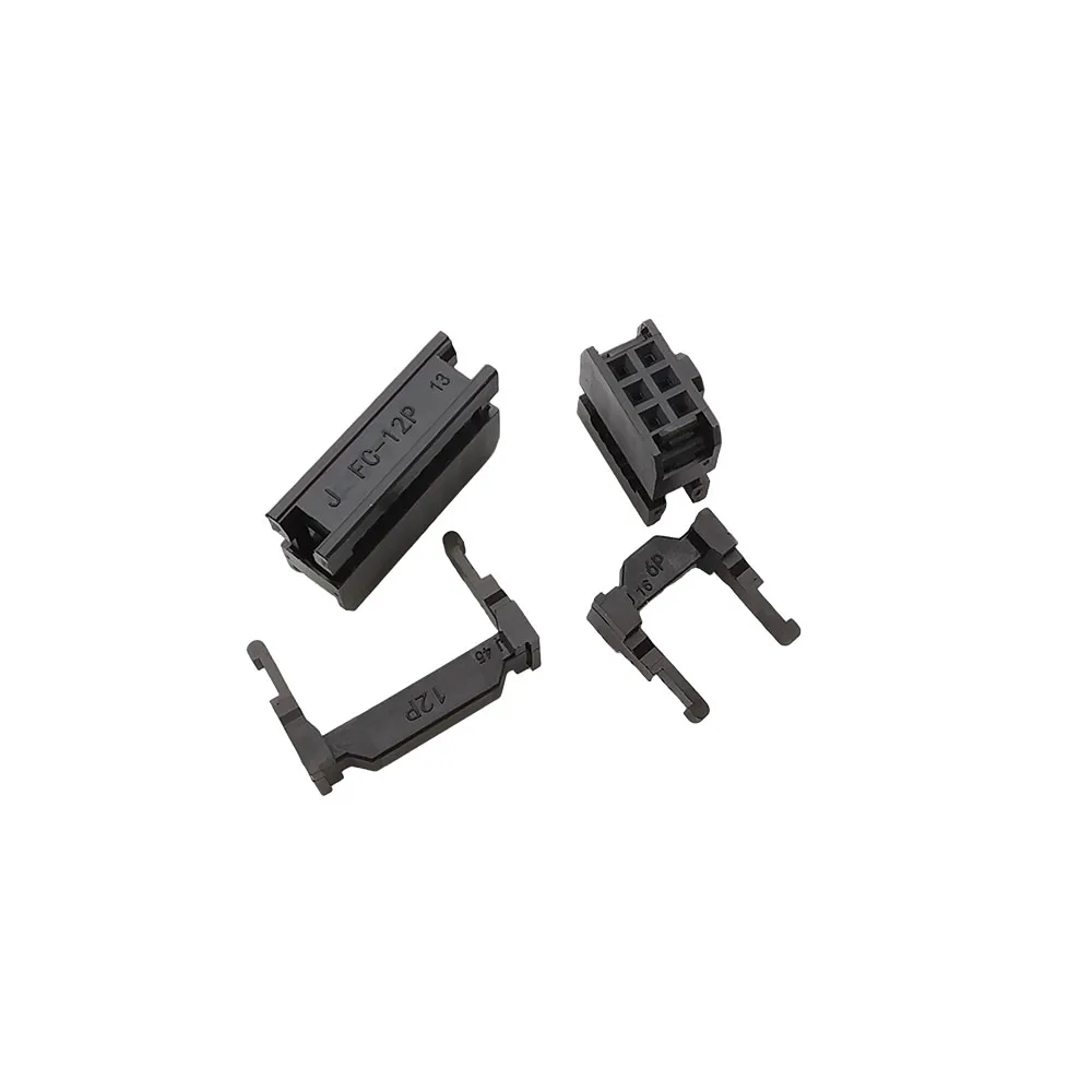 10Pcs FC-6/8/10/12/14/16/18/20/24/26/30/34/40/50 Pin 2.54mm Pitch Female IDC Socket Connector for 1.27mm Pitch Flat Ribbon Cable