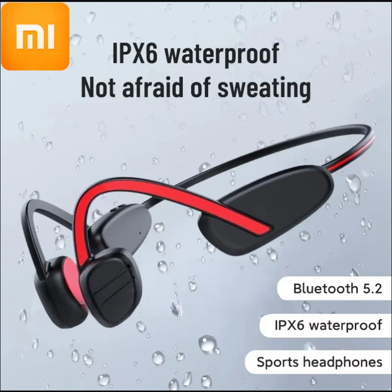 Xiaomi Bluetooth-Knochenleitungs-Kopfhörer für Sport, Laufen, IPX6, wasserdicht, mit Mikrofon, Knochenleitungs-Kopfhörer für Telefon