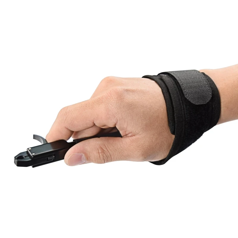 Schwarz Farbe Bogenschießen Sattel Mitteilung Hilfe Verbindung Bogen Strap Schießen Pro Pfeil Trigger Armband Bogenschießen Schießen Bogen – Detail 5