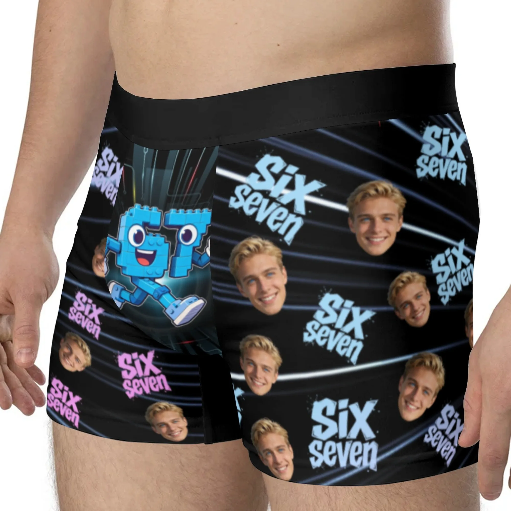 Personalized Face Photo Underwear Custom Boxer Briefs Custom Men Valentine's Day Gift For Husband Anniversary Gift for Dad view 3