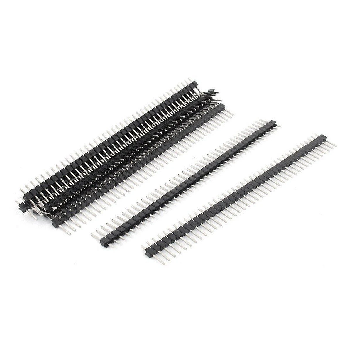 

20pcs Single Row Pin Headers Female Male Straight Mounting Connector Breadboard PCB Electric Component Durable Long Lasting