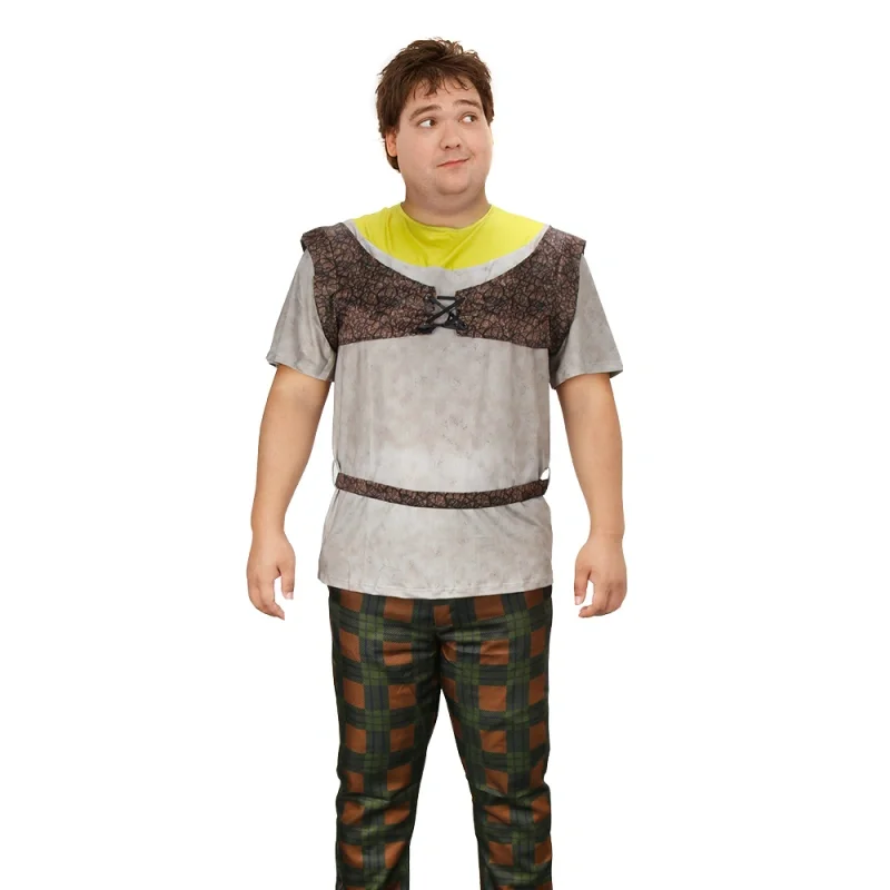 

Men's Shre Green Monster hallowen Costume Movie Character Theme Party Outfit Ogre Cosplay Dress Up Fancy Dress