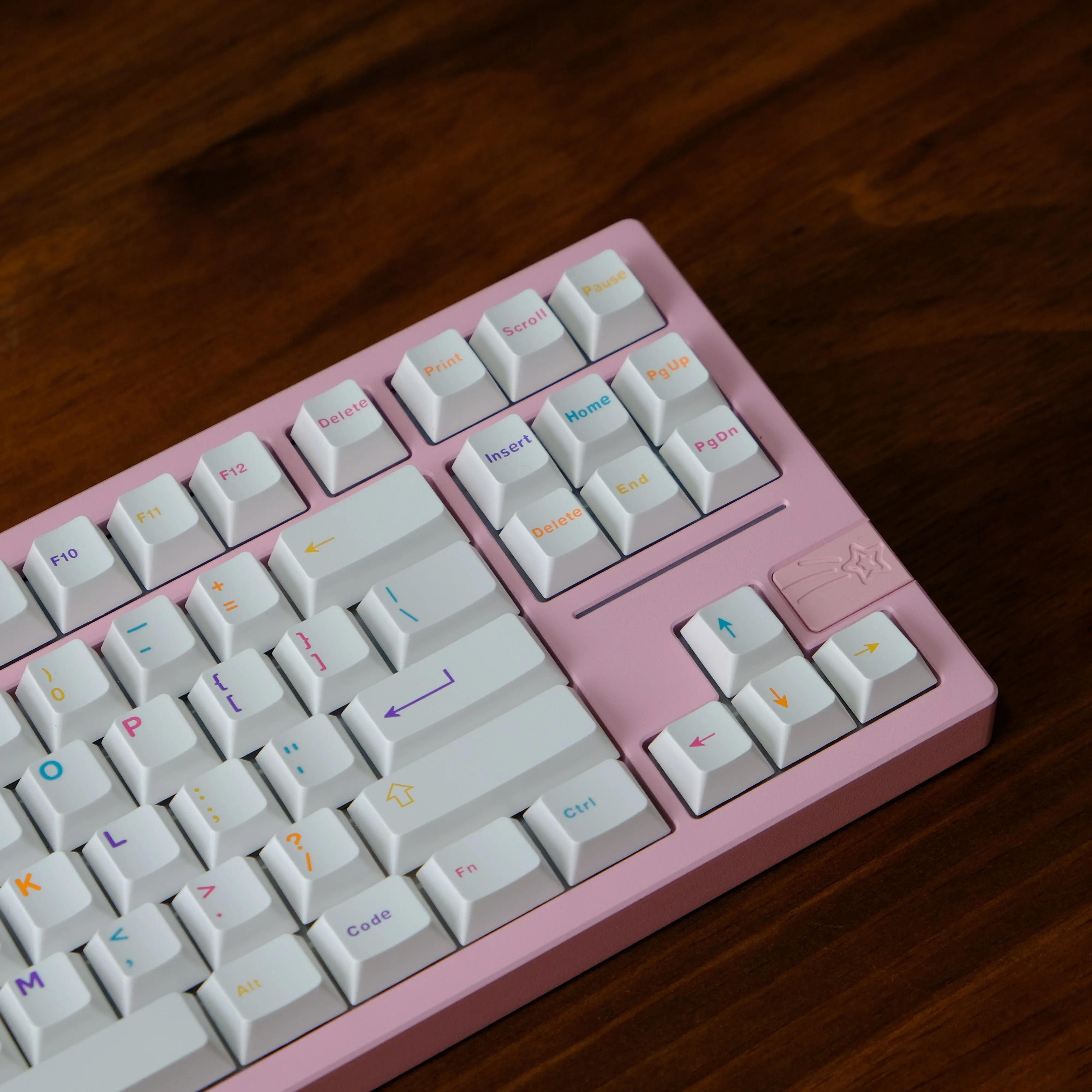 Custom White Colorful Double Shot Keycaps 121 Keys Cherry Profile ABS Keycaps for Cherry Gateron MX Switches Mechanical keyboard