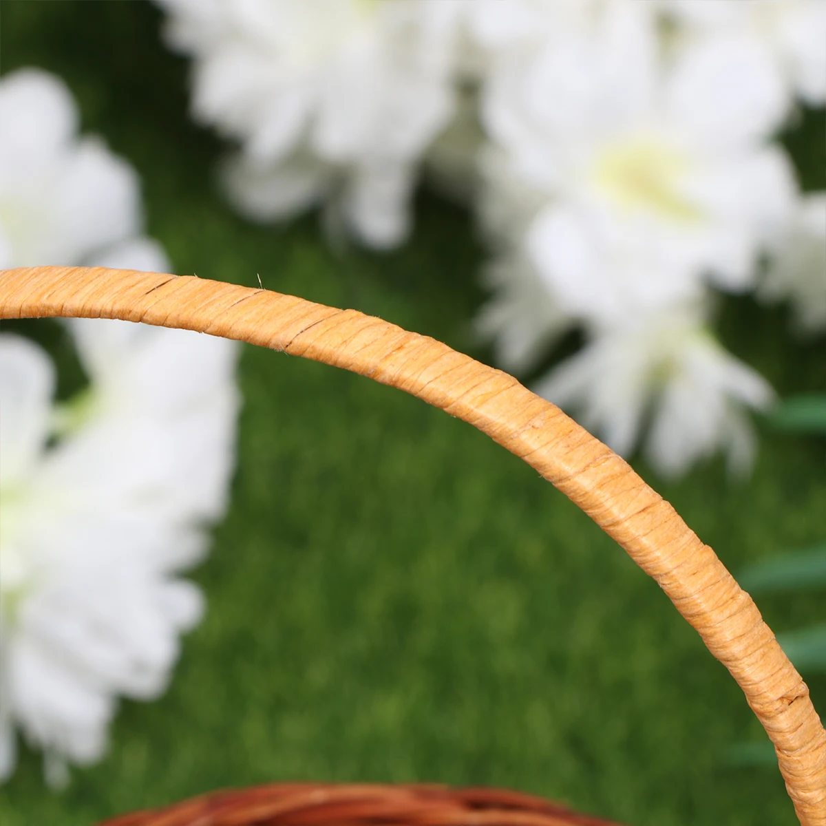 

1pc Mini Decorative Handmade Weaving Props Creative Diy Activity Micro Desktop Decoration Storage Basket For Home School