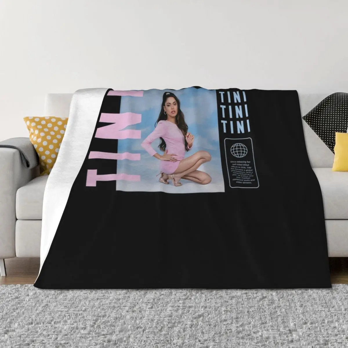 

Tini Tini Tini Throw Blanket Personalized Gift Giant Sofa Weighted Bed covers Blankets