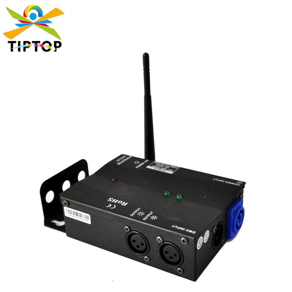 Multiple Installation Methods 2 DMX Distributor with 2.4G Wireless DMX High Voltage Protection Independent Input Output Signa