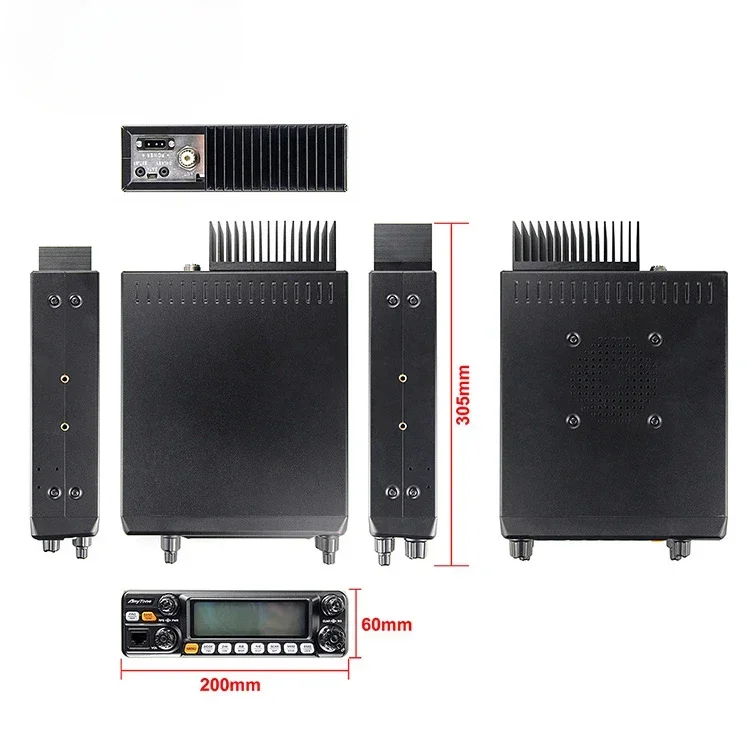 AnyTone 5555N II  60W SSB High Power CB Radio 27mhz with Long range CB Radio 25.615~30.105MHz Vehicle  Mounted Radio
