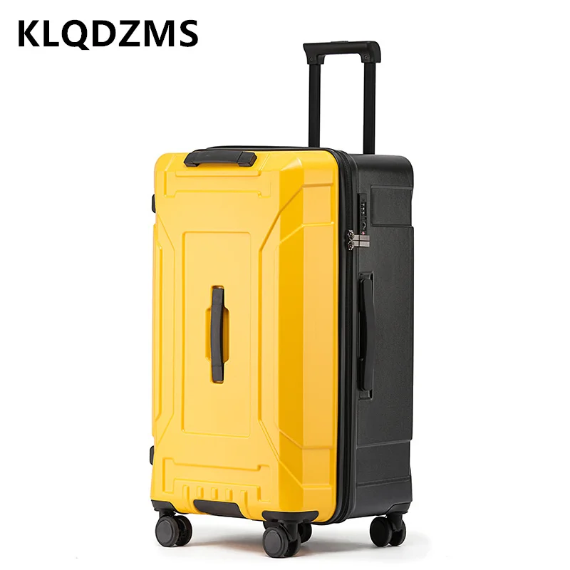 KLQDZMS-equipaje con ruedas para mujer, Maleta rodante ABS + PC, alta capacidad, 24 ", 28"