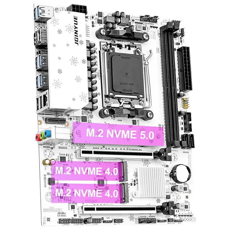 Scheda madre B850M PRO AM5, supporta AMD Ryzen 9000/8000/7000, PCIe 5.0 M.2, 2,5G LAN, DDR5 7200+(OC)