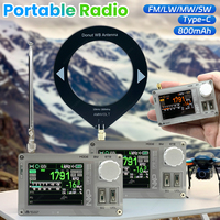 TEF6686 Radio High Sensitivity Full Band FM AM LW MW SW Shortwave ESP32 RDS 2.8inch IPS Touch LCD Screen DSP Radio