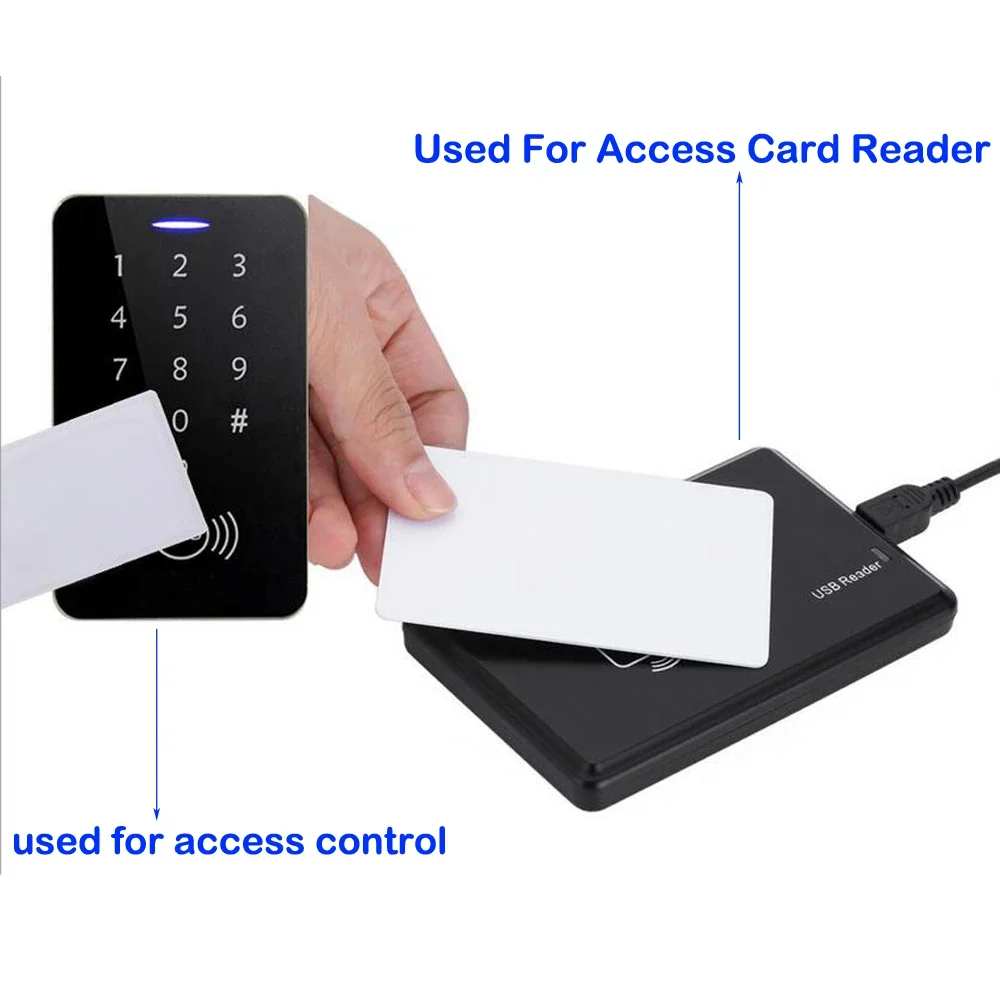 100pcs/Lot RFID Card 13.56Mhz IC Cards MF S50 Classic 1K M1 Proximity Smart 0.8mm For Access Control System