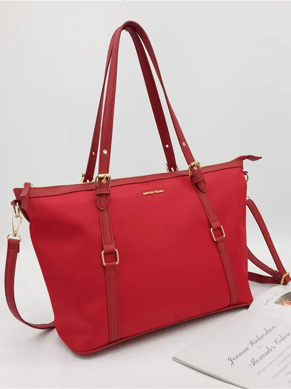 

Large Capaci oulder Tote Bag for Women Red Nylon Crossbody Bag Ox Cloth Work Bag Small Design Handbag