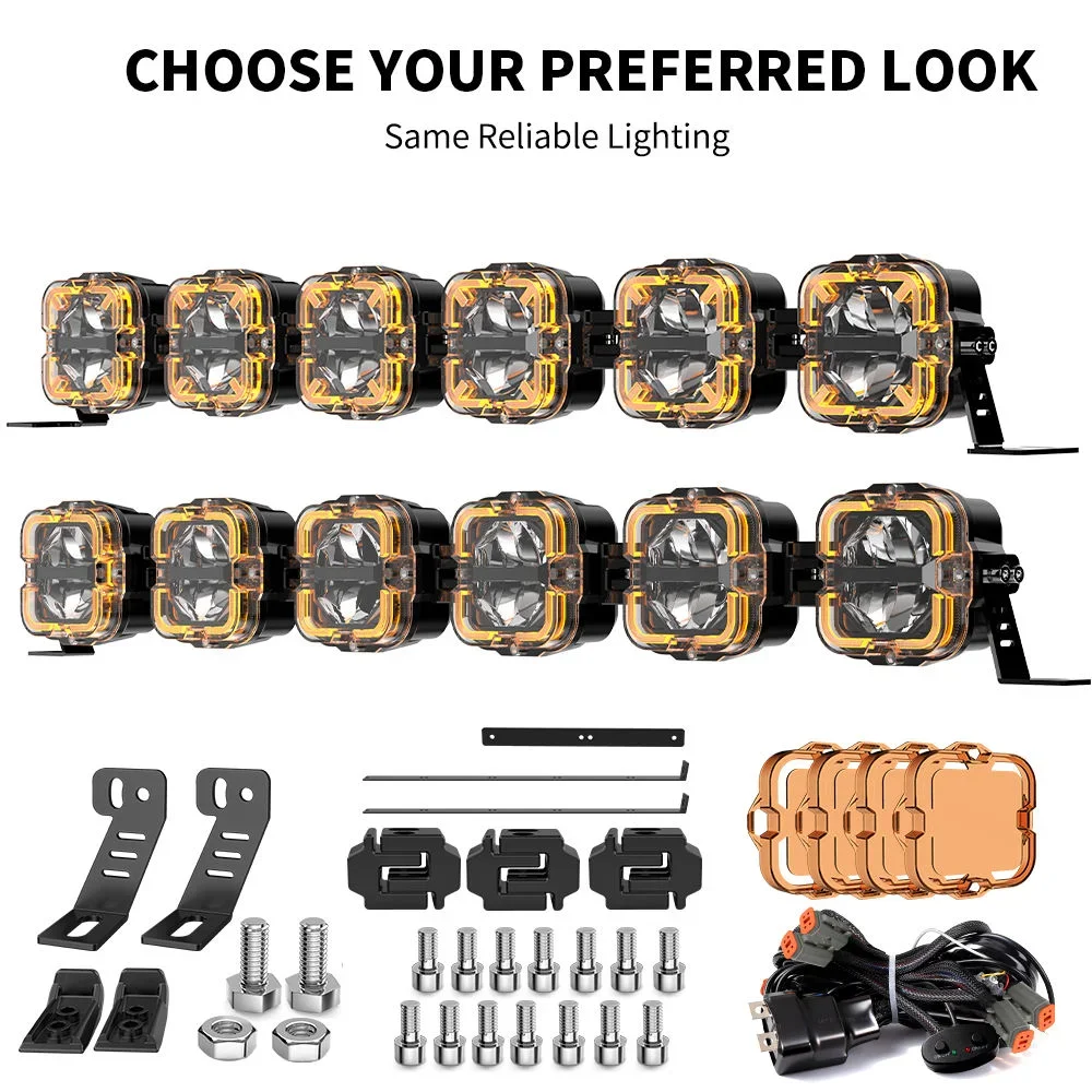LOYO Factory Car Spot Pod Led Fog/driving Light 18/30/50 Inch LED Roof for Offroad UTV Vehicle Truck Work Led Modular Light Bars