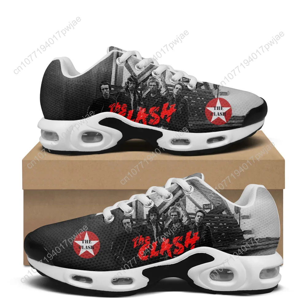 أحذية رياضية The Clash Rock Band Air Cushion للرجال والنساء أحذية رياضية خفيفة الوزن للمشي لمسافات طويلة وتسلق الجبال أحذية كاجوال أحذية مخصصة