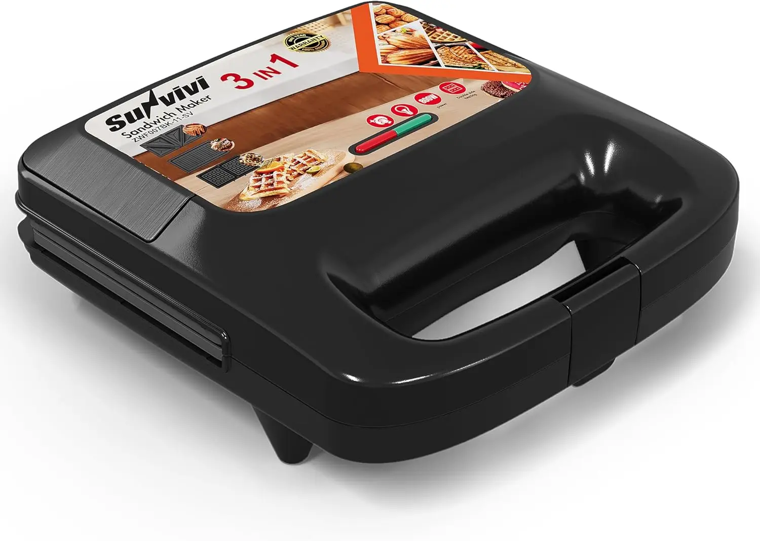 

Электрическая сэндвичница 3 в 1, пресс-гриль и вафельница для панини, гриль и пресс для сэндвичей со съемным антипригарным покрытием