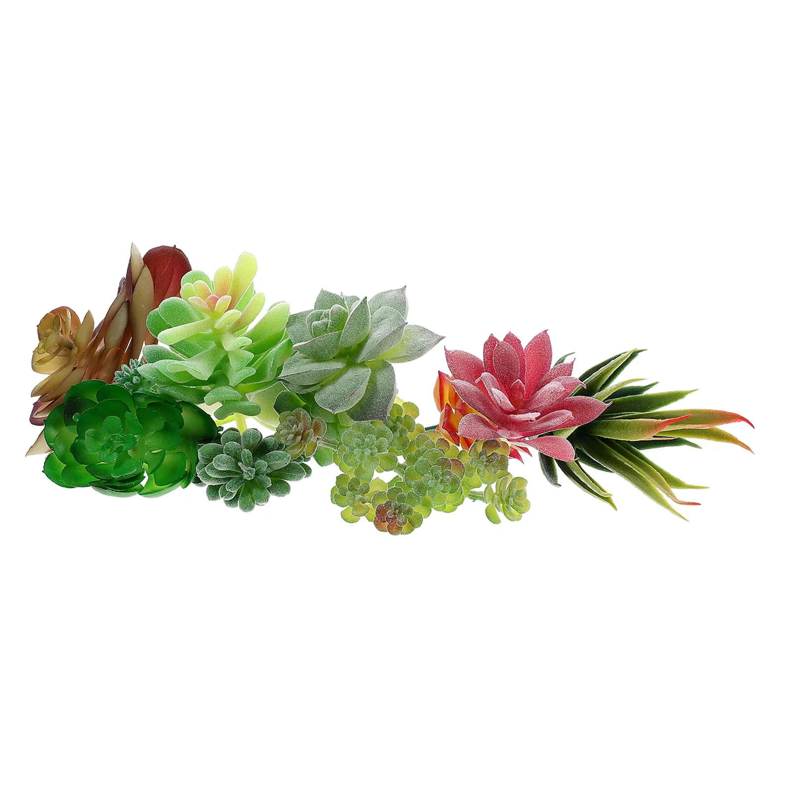 

13pcs Artificial Succulent Plant Decor Diy Arrangement Supply Simulation Pick For Wedding Party Office Farmhouse Garden