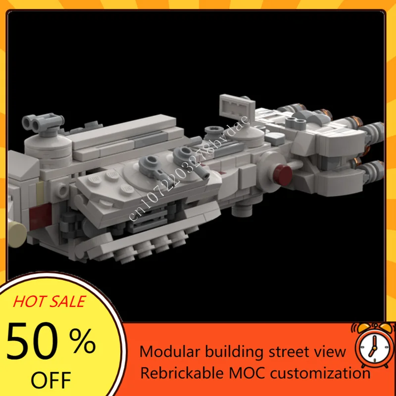 Micro Ghost Tantive IVSpace War Militaire MOC Ruimteschip Battle Aangepaste puzzel Architectuur DIY-montagemodel Puzzel Speelgoed Geschenken