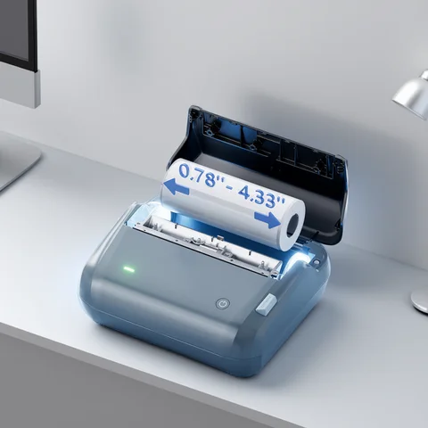 Niimbot B4 Thermal Label Printer Large Size 20-110mmm Print Width Label Sitcker Machine Shipping Label Business Office Use