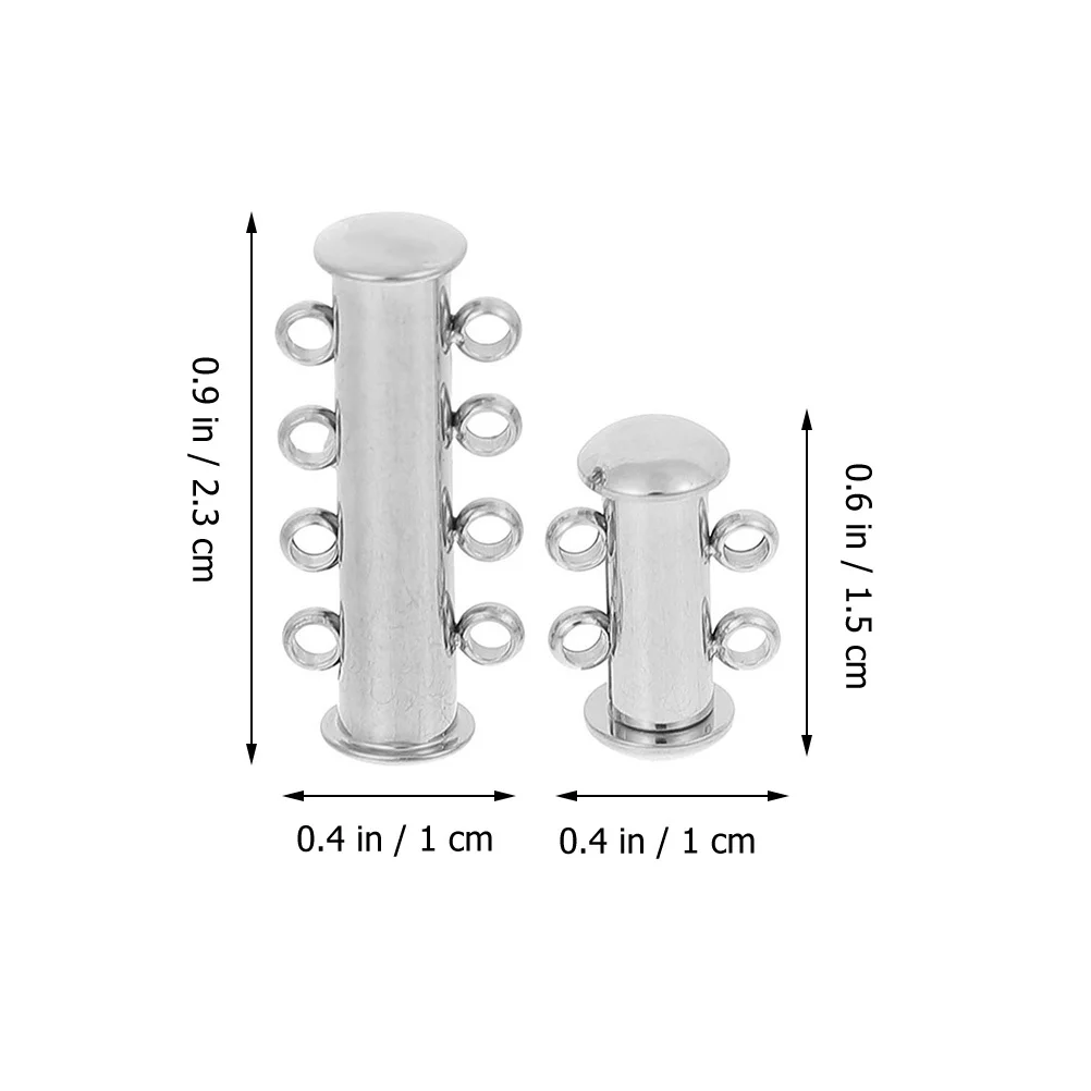 

2Pcs Metal Buckles Jewelry Connecting Clasps Durable Necklace Bracelet Repair DIY Accessories Connectors Necklace Detangler