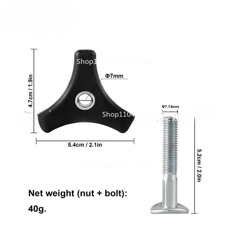 

forLawn Mower Handle Knobs Nut Bolt Universal Handle with Screw