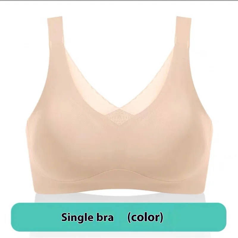 Dedicated Bra Soft Support Seamless Artificial Breast Underwear Fake Breast Bra Push up Breathable Fake Bra Chest Pad Detachable