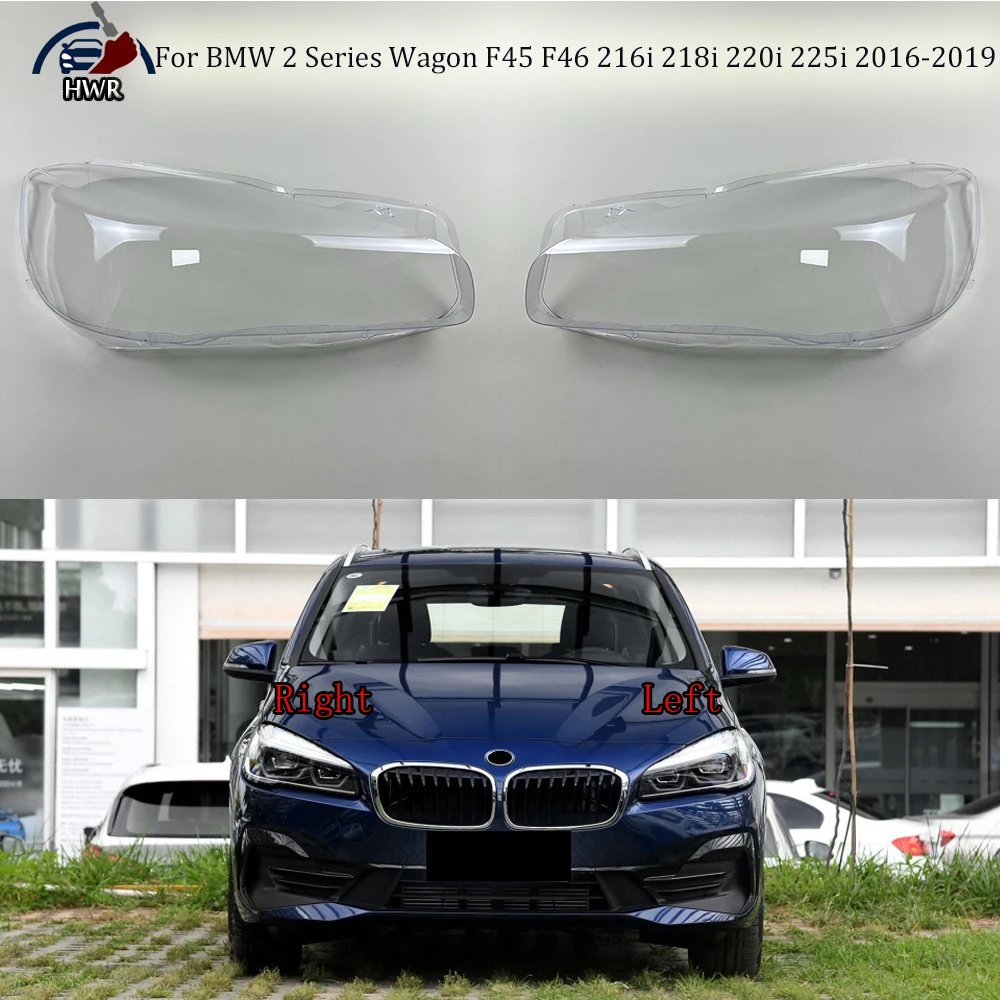 

Car Front Headlight Lens Cover Auto Case Headlamp Lampshade For BMW 2 Series Wagon F45 F46 216i 218i 220i 225i 2016-2019