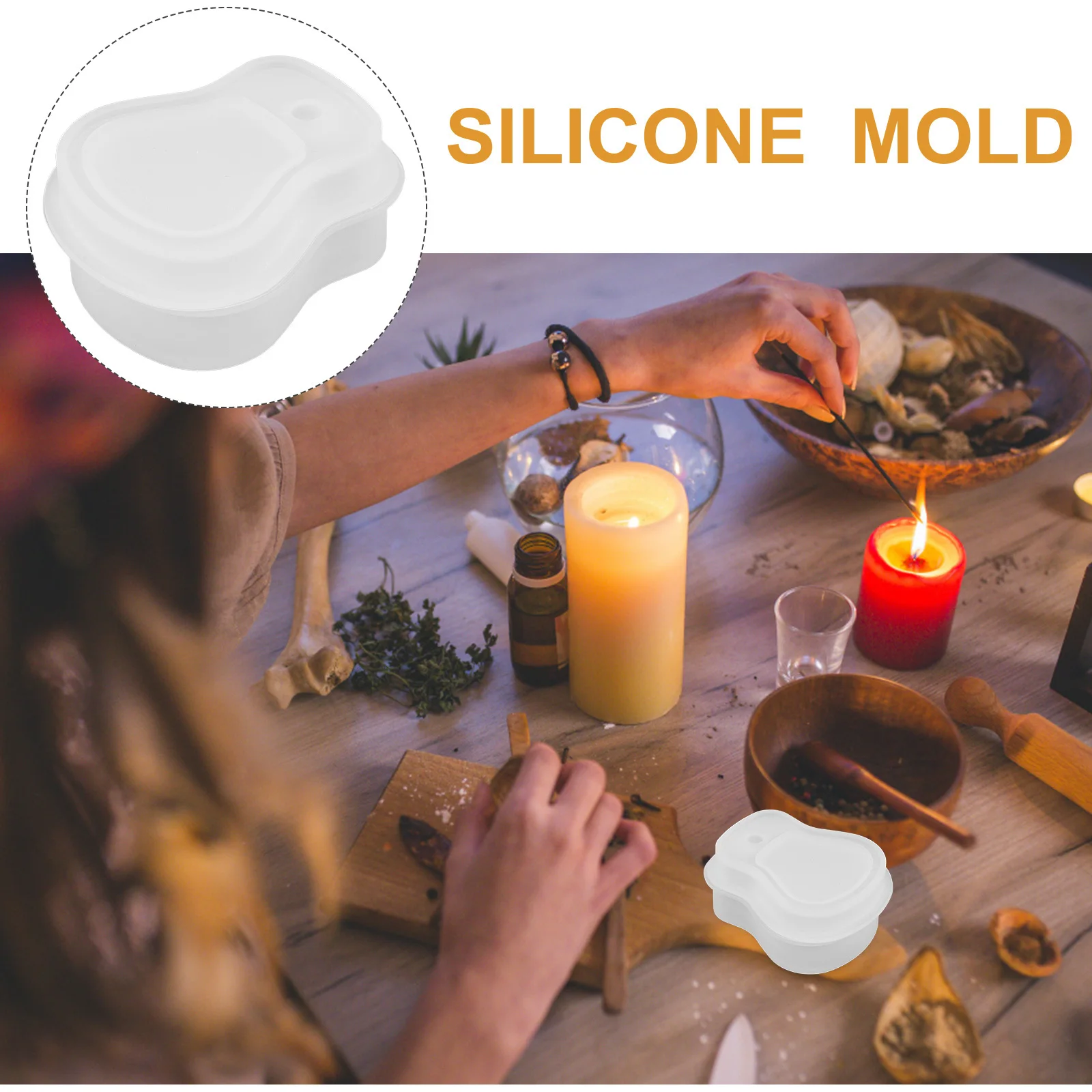 

1Set Silicone Mold Guitar Design for DIY Jewelry Box Resin Casting Craft Storage Box Making Epoxy Handicrafts Reusable Molding