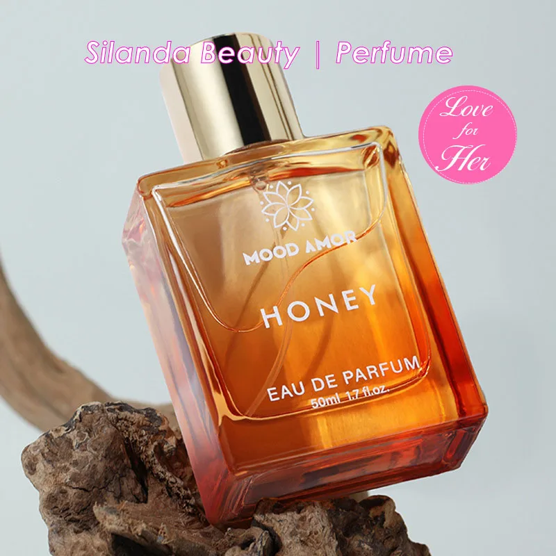 Fresh Scent Honey 50ml Eau De Parfum Feminino Spray Energetic Floral Fruity Note Lasting Romantic Women's Perfume for Daily Life