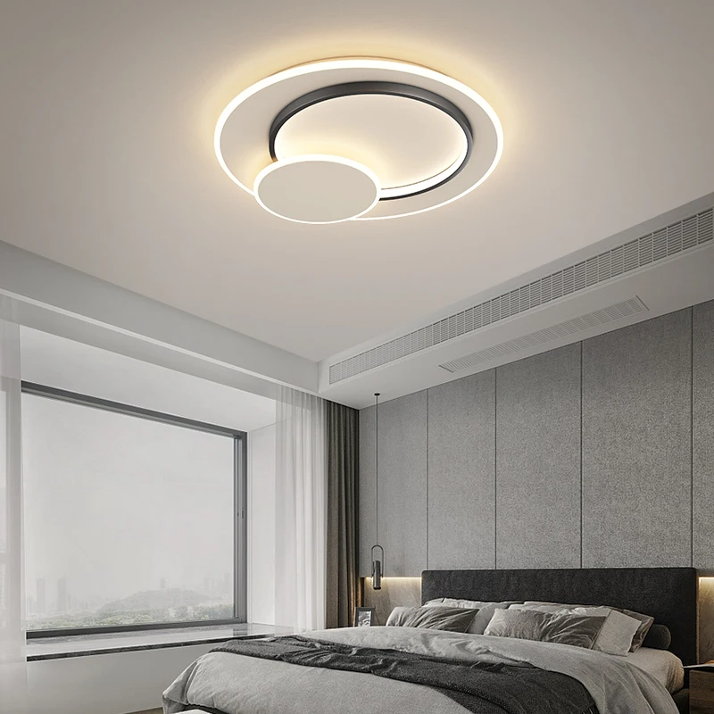 Modern Bedroom Ceiling Light LED Lighting Nordic Simple Master Bedroom Study Room Hall Circular Home Decorate Lighting Fixtures