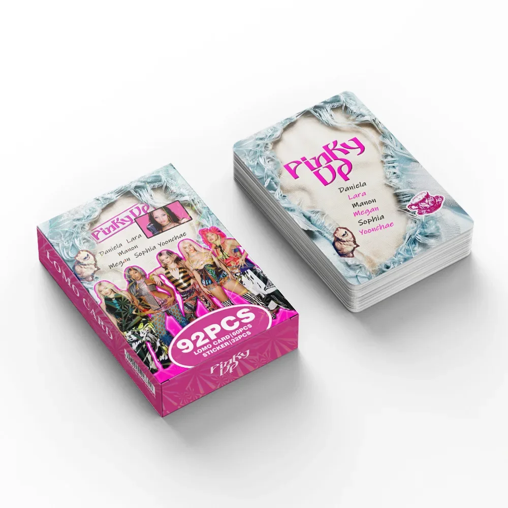 92/124pcs KATSEYE PINKY UP Photocards Lomo Cards SetPhotocards Photo Lomo Cards Fans Collection Printed Cards image 4